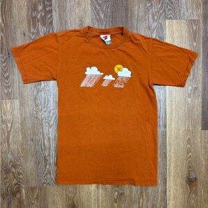 Nike Orange Team Logo Tag Crewneck